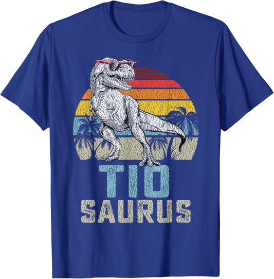 Tiosaurus T Rex Dinosaur Tio Saurus Family Matching T-Shirt - T-Shirt | Royal
