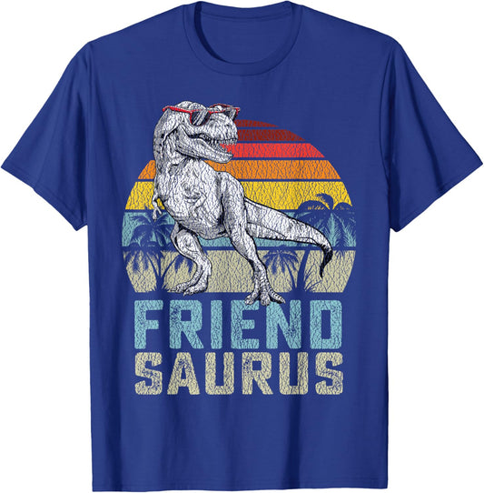 Friendsaurus T Rex Dinosaur Friend Saurus Family Matching T-Shirt - T-Shirt | Royal