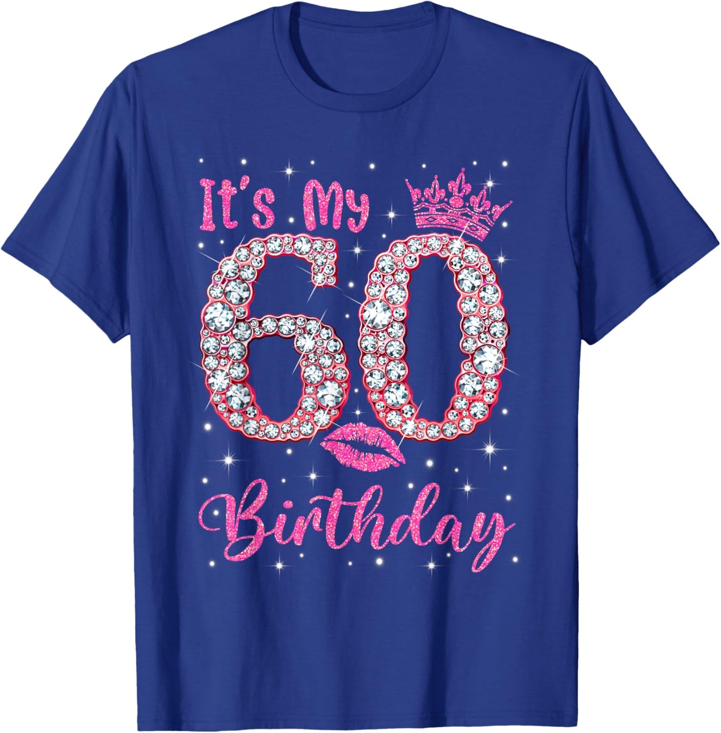 60 It's My Birthday 1962 60Th Birthday Gift T-Shirt - T-Shirt | Royal