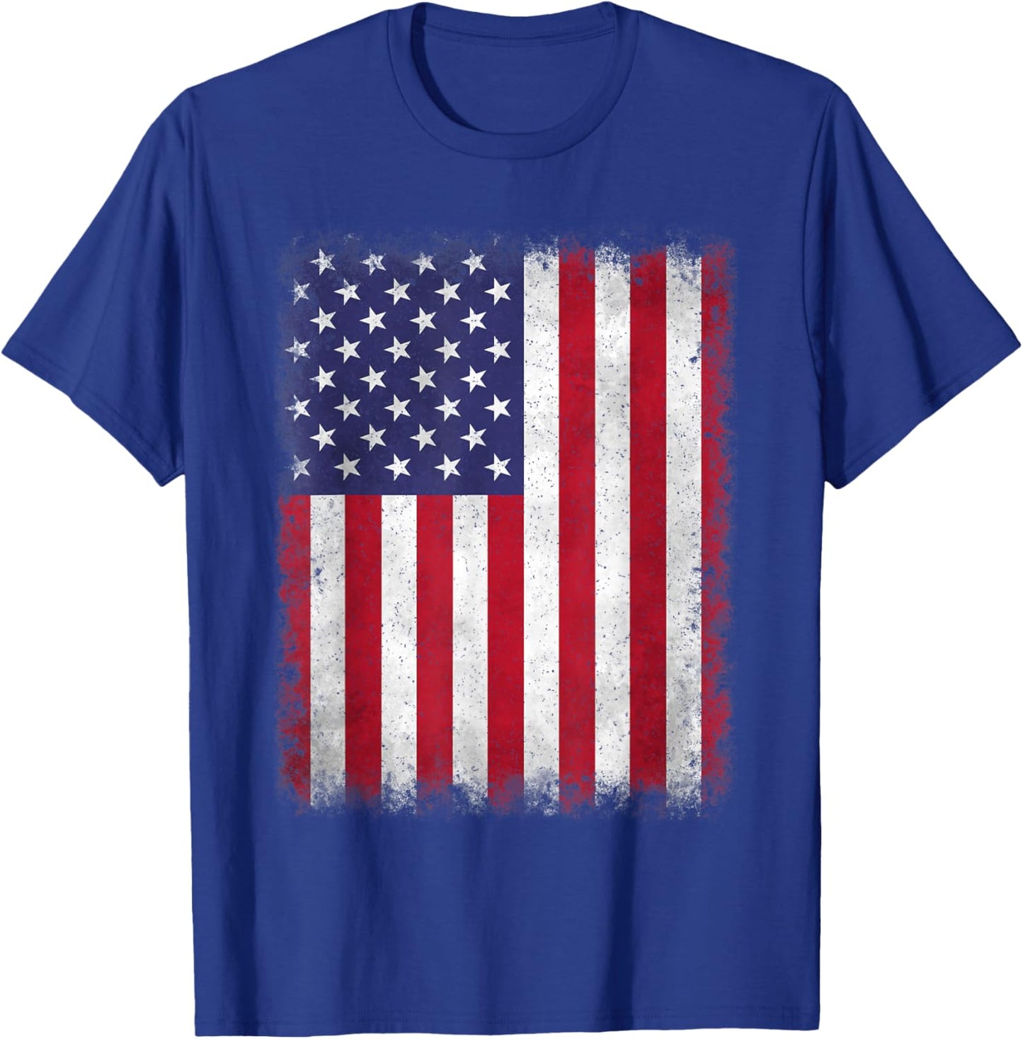 4th Of July Patriotic US American Flag USA Men Women Kids T-Shirt - T-Shirt | Royal