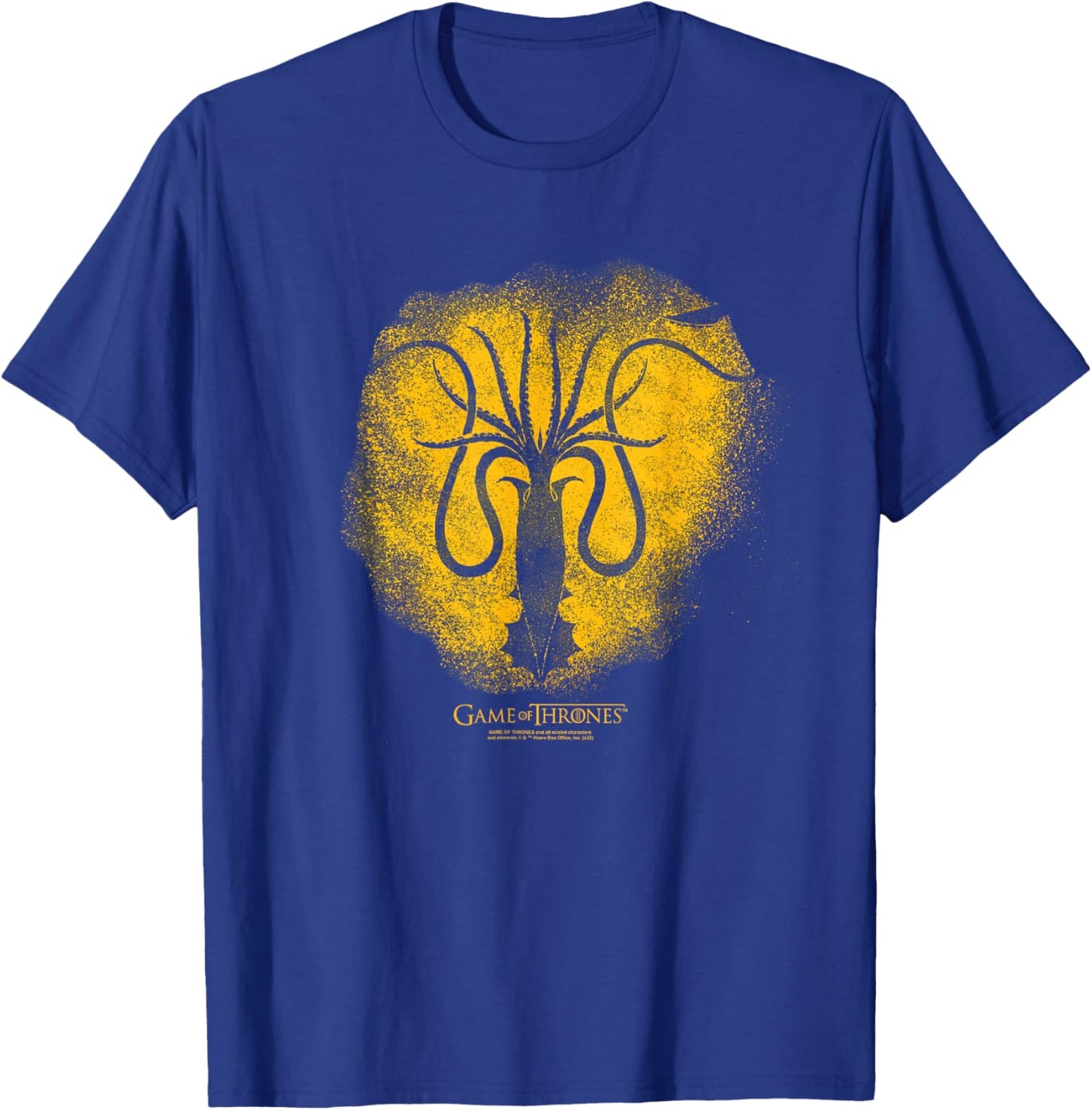 Game of Thrones Greyjoy Sprayed Outline Sigil T-Shirt - T-Shirt | Royal
