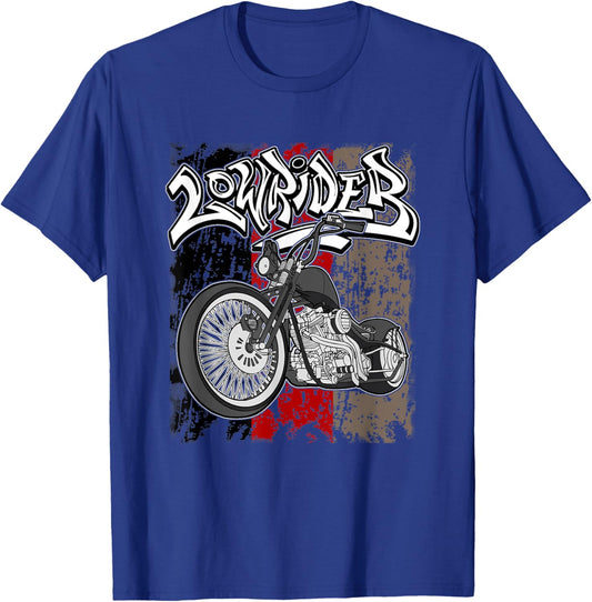 German Flag. Latino Vicla, Cholo Motorcycles, Lowrider T-Shirt - T-Shirt | Royal