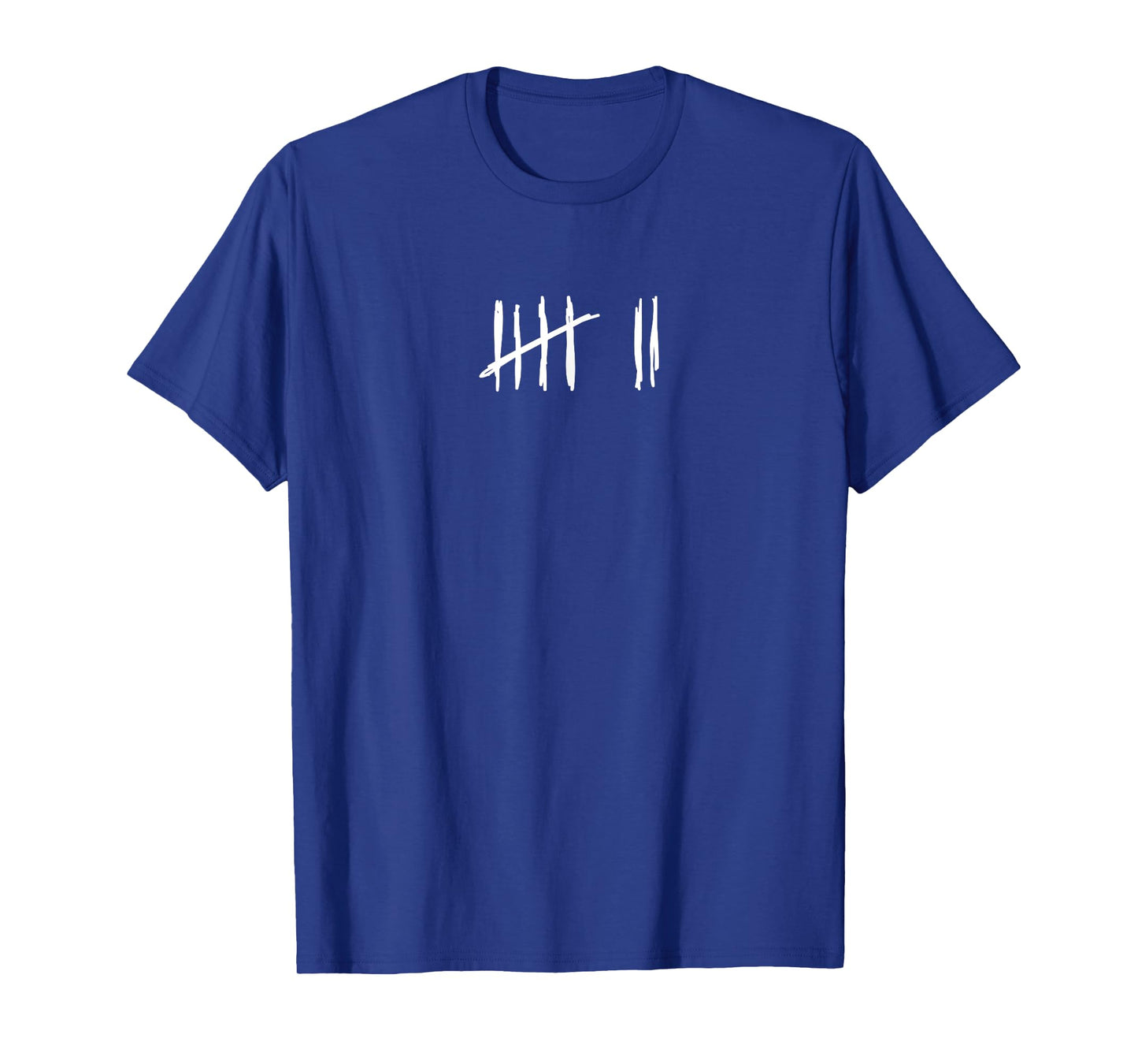 7 Years Done 7th Birthday Old Funny Tally Marks Counting T-Shirt
