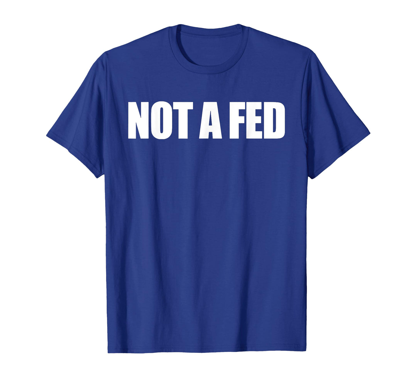 Funny Not A Fed Tee Shirt - Unisex-Kids Black T-Shirt - Small