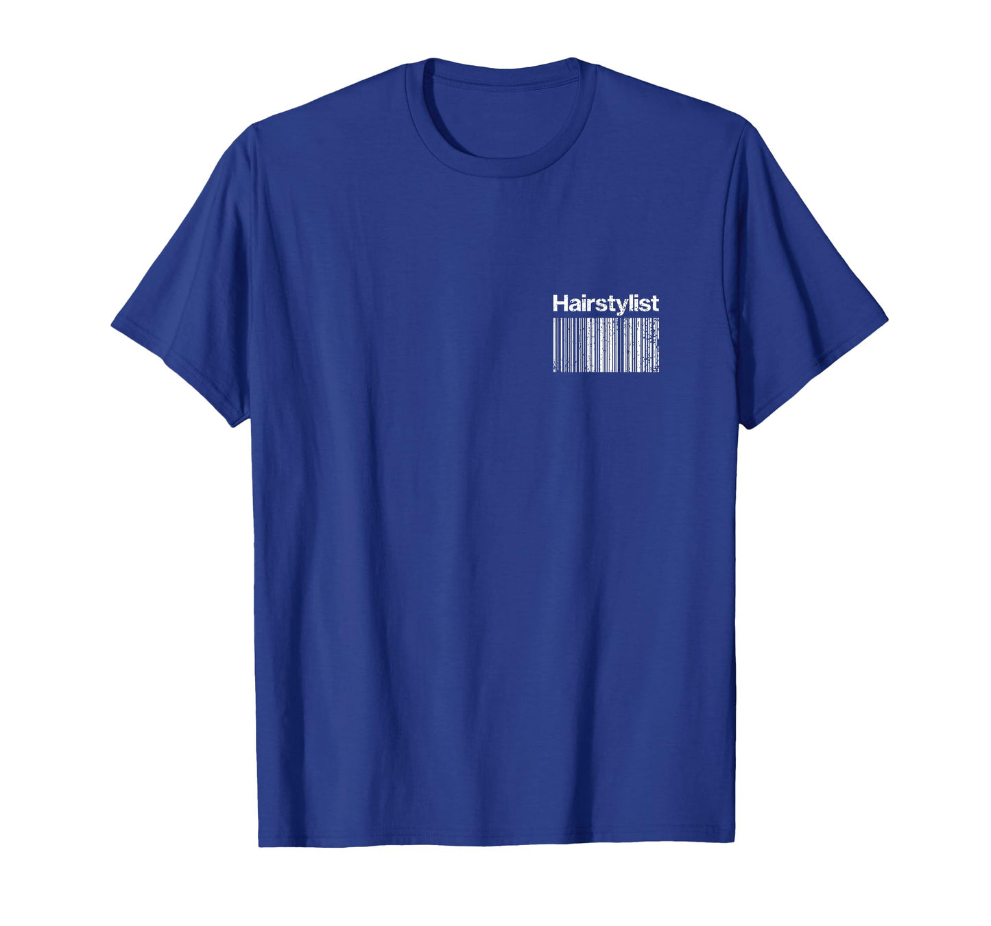 Vintage Hairstylist BACK Barcode Hair Stylist T-Shirt
