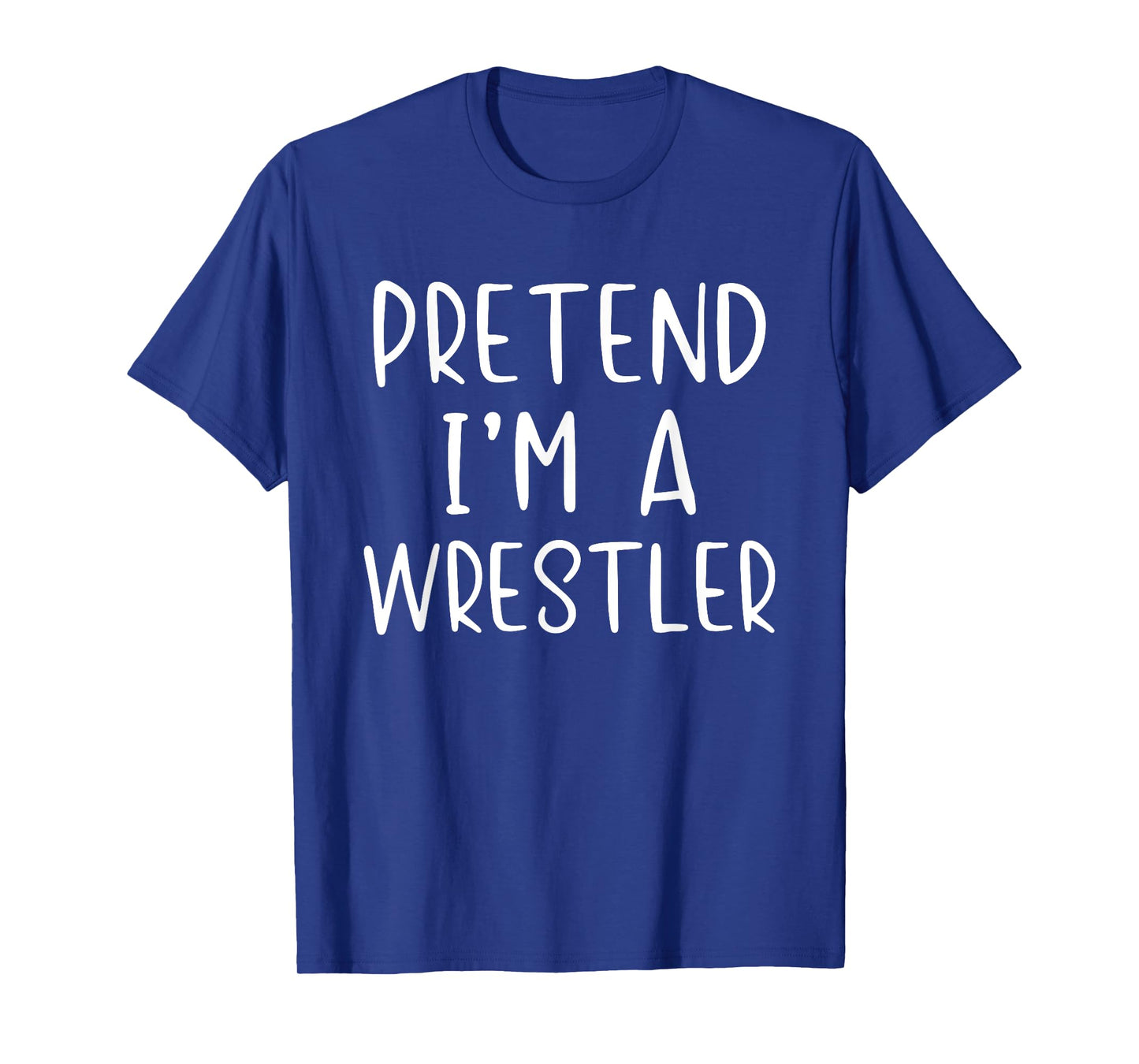 Pretend Wrestler Costume Halloween Simple Funny Wrestling T-Shirt