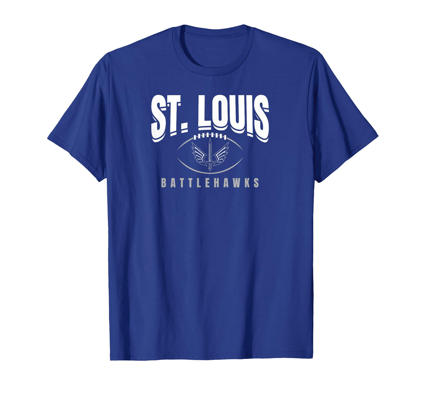 St. Louis Battlehawks: Football Outline T-Shirt