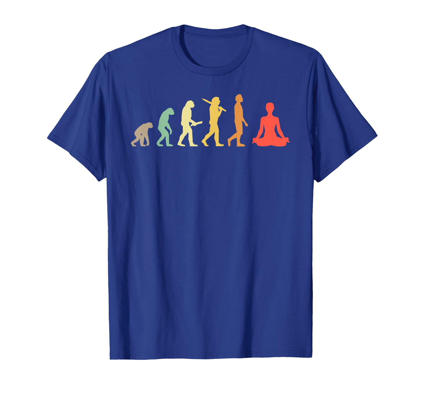 Retro Yoga Evolution Gift For Yogis T-Shirt