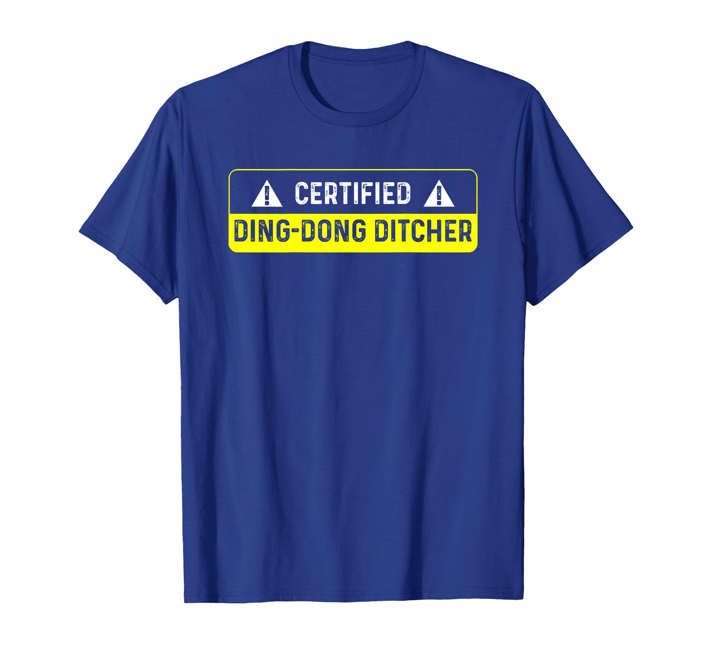 Playful Childhood Prank Ding Dong Ditch Kids Fathers Jokes T-Shirt