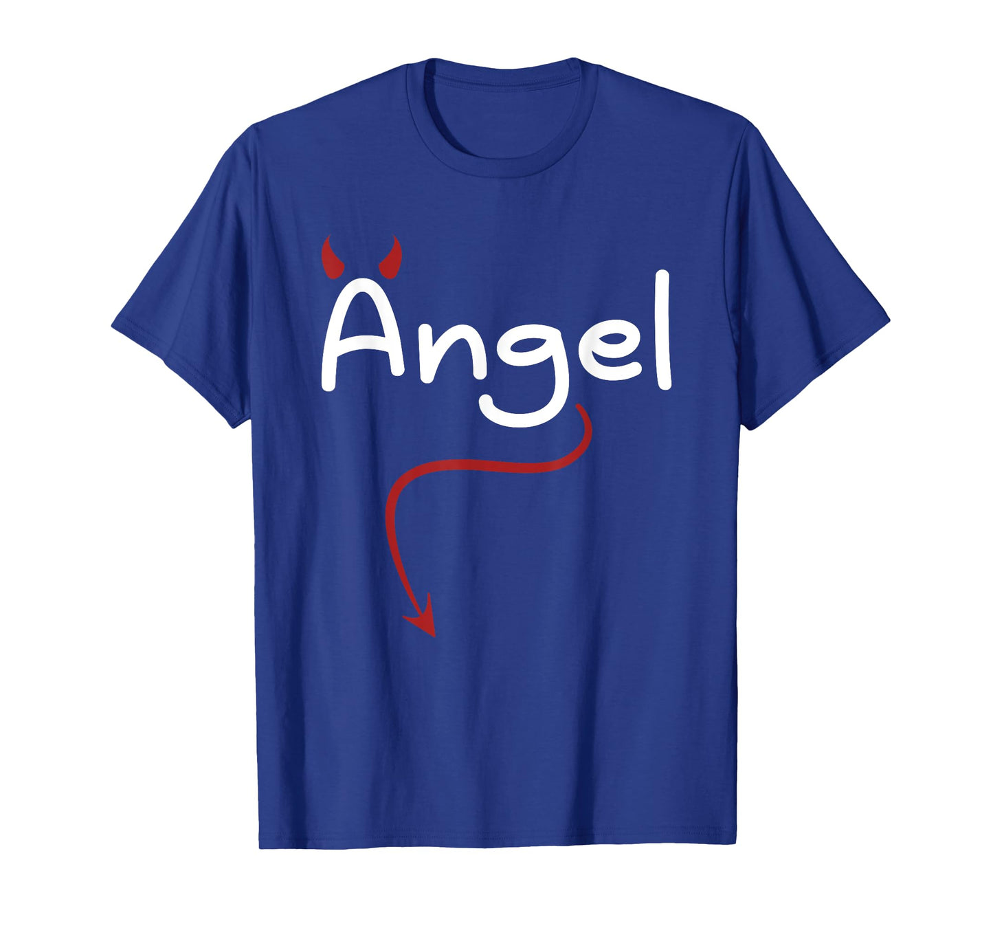 Carnival Costume Devil Angel Couple Love Funny Angel T-Shirt