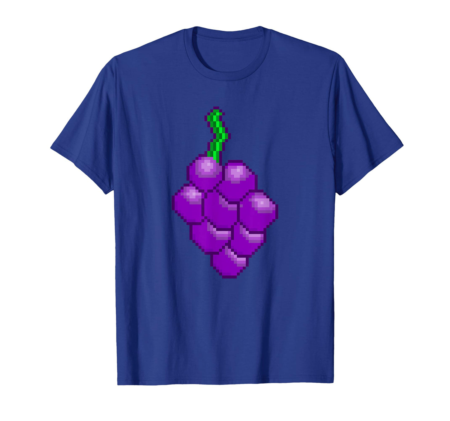 Retro Arcade 8 Bit Gaming Pixel Gamer Fruit Grapes Top T-Shirt