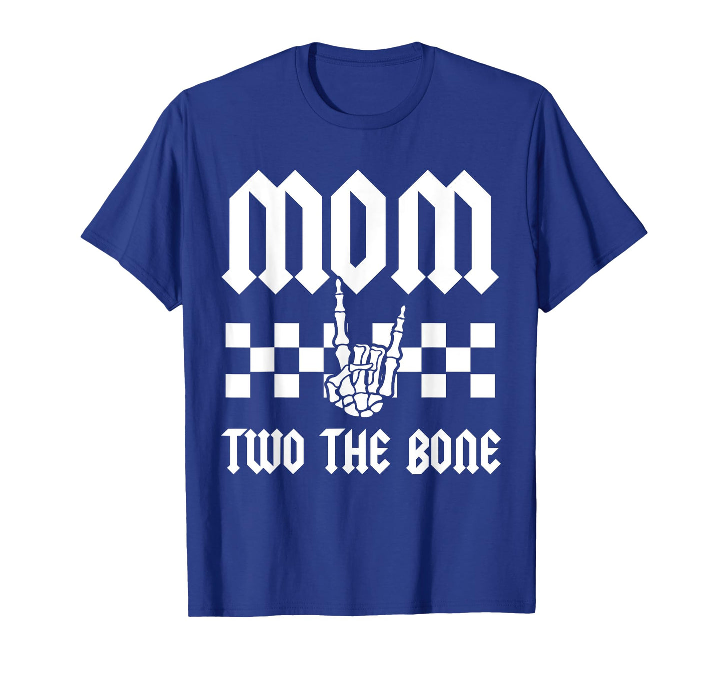 Mom Two The Bone Skeleton Hand 2nd Birthday Boy Girl T-Shirt
