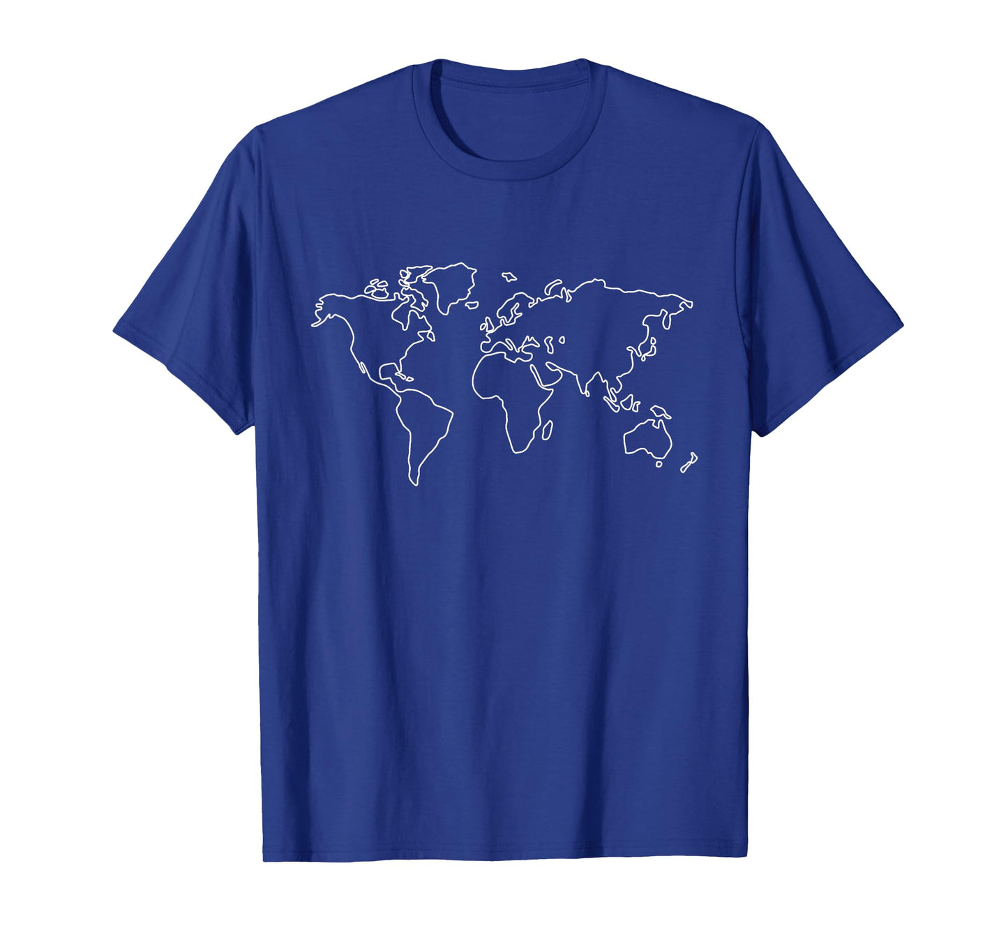 Minimalist Globe World Map T-shirt Travel Traveler Graphic T-Shirt