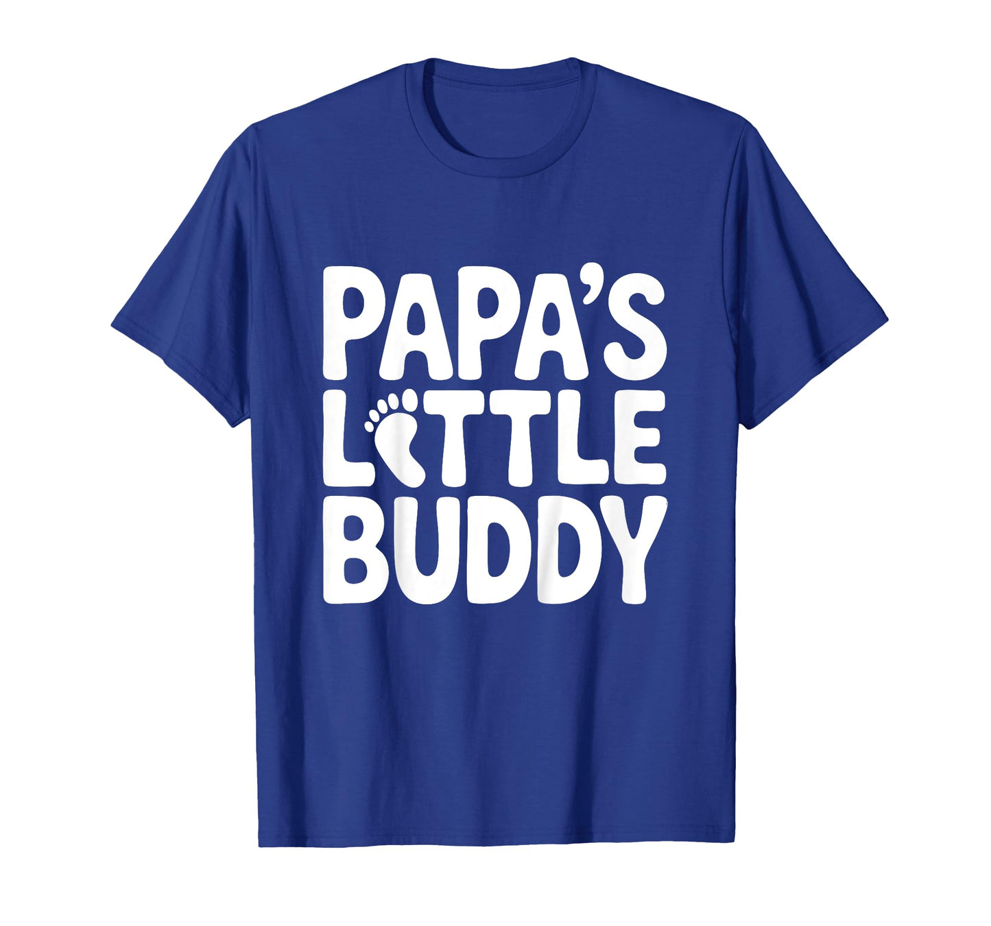 Kids Papa's Little Buddy Shirt Kids Boy Girl Toddler Fathers Day T-Shirt