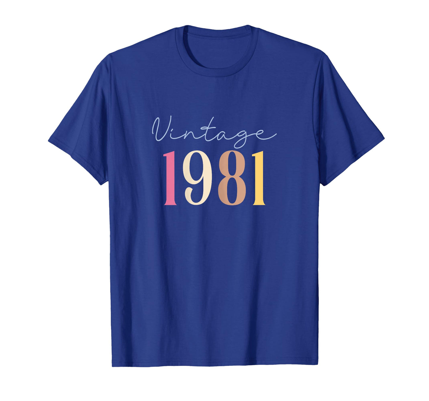 44 Years Old Vintage 1981 44th Birthday For Women T-Shirt