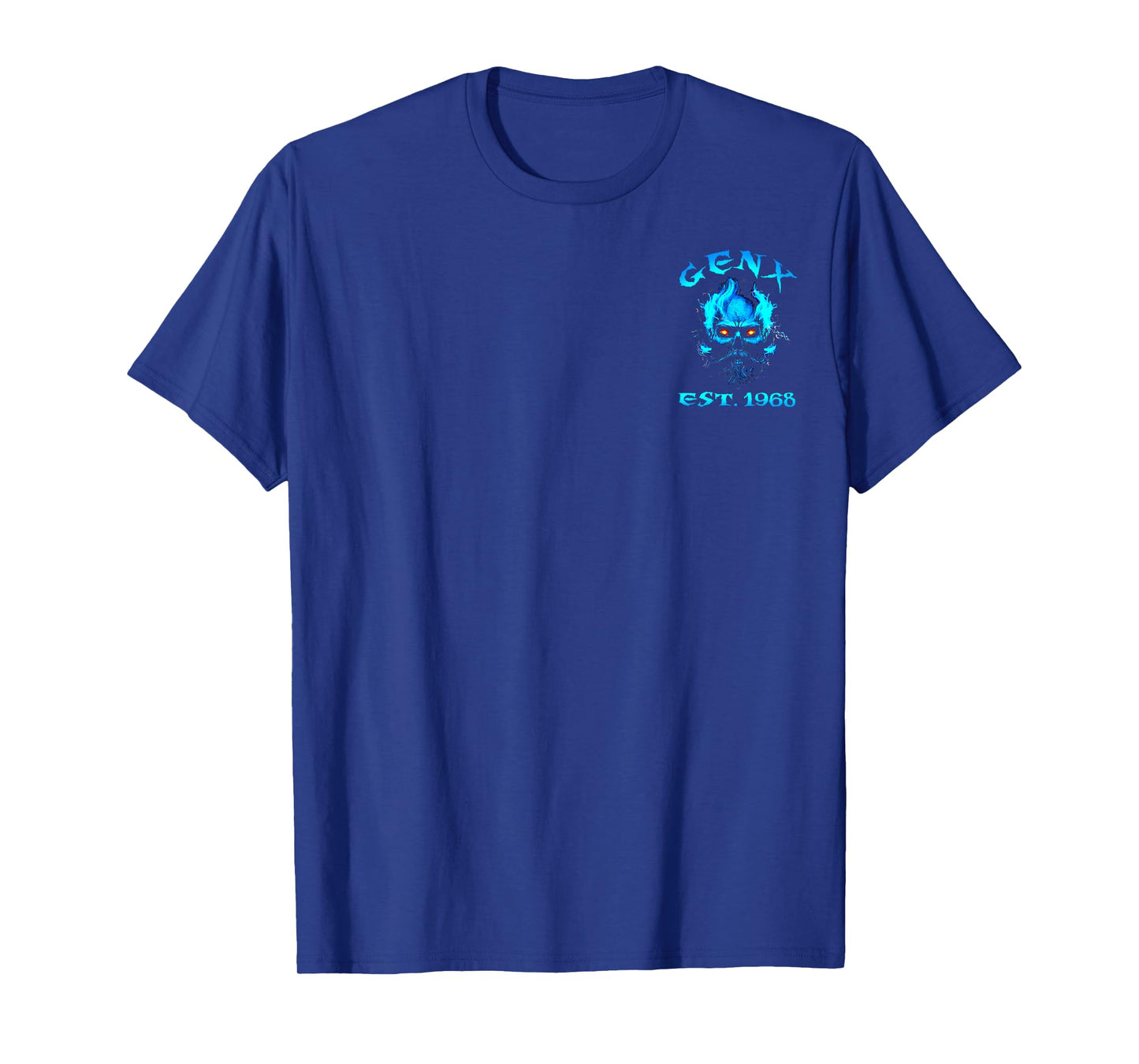 GEN X 100% Bitter Old Fucker Club Skull Fire T-Shirt