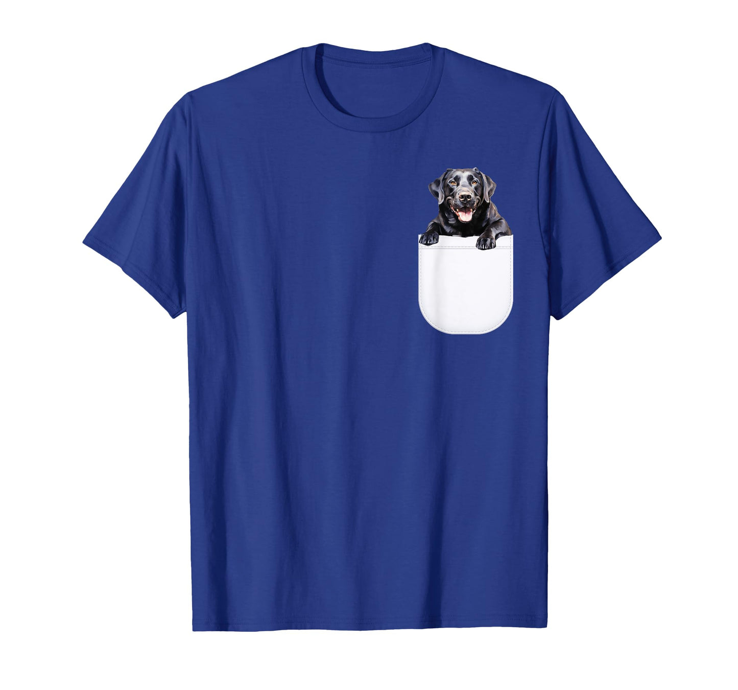 Black Labrador Dog In Pocket, Black Lab Dog Owners Lover Men Women Girls Kids T-Shirt