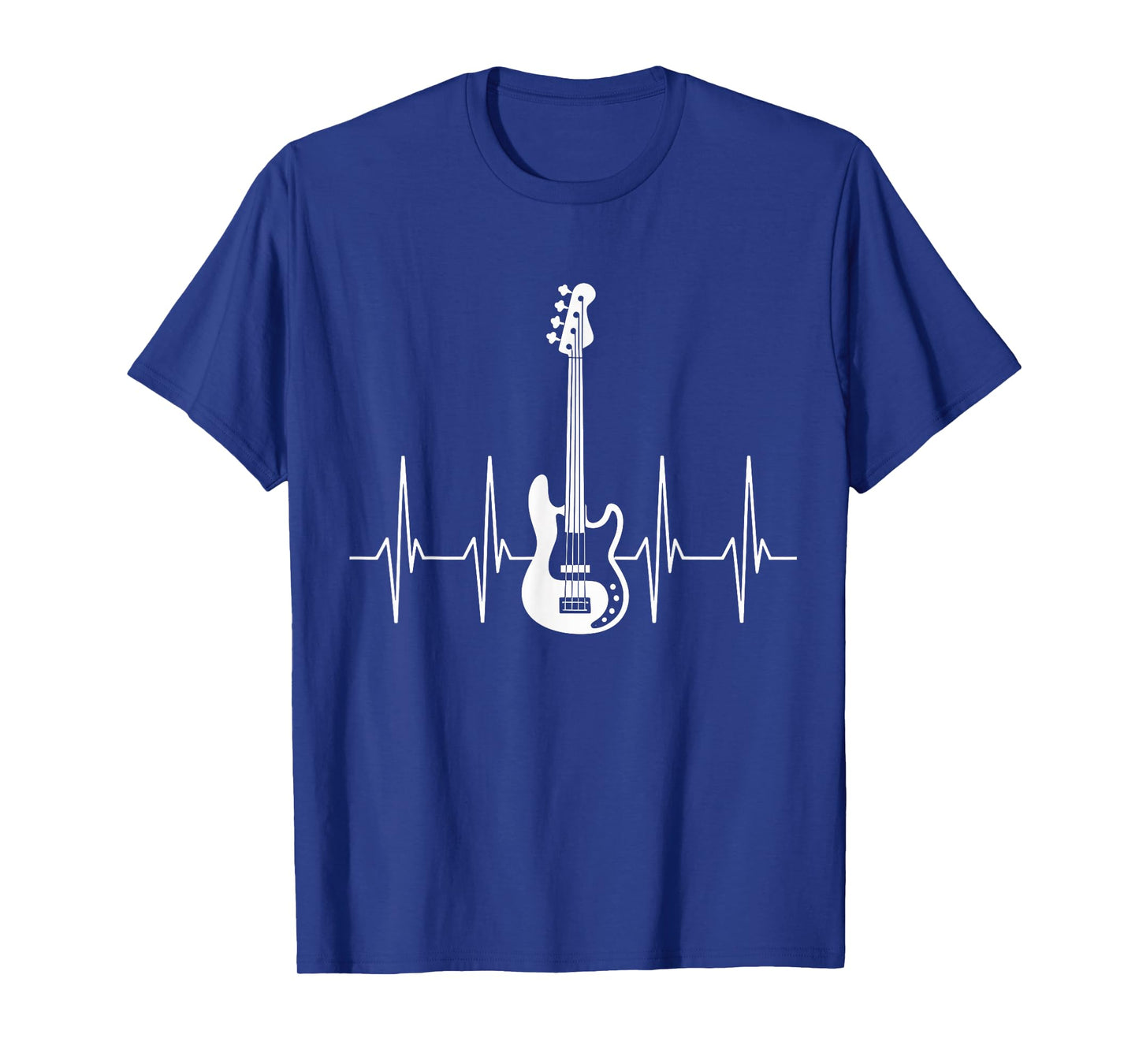 Guitar Heartbeat Bass Guitar Player Musician T-Shirt