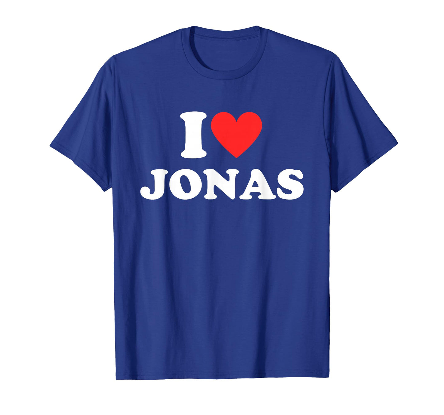I Heart (Love) Jonas Personalized First Name Jonas Groovy T-Shirt