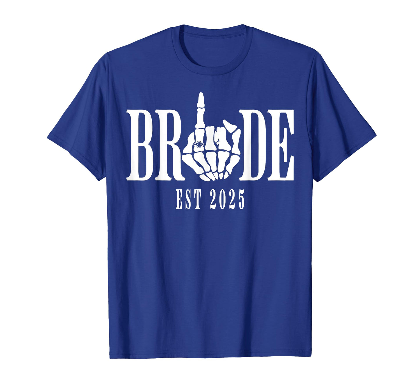 Halloween Wedding Bride Groom Skeleton Bachelorette Party T-Shirt