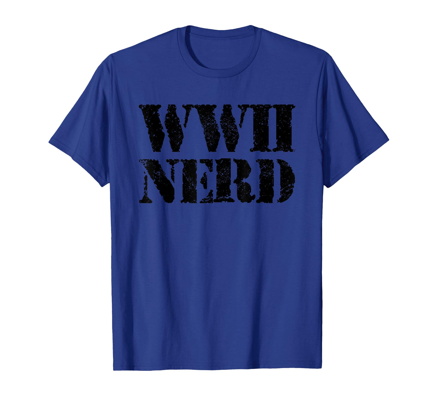 WWII Nerd Silhouette Jet Historical Military Theme T-Shirt