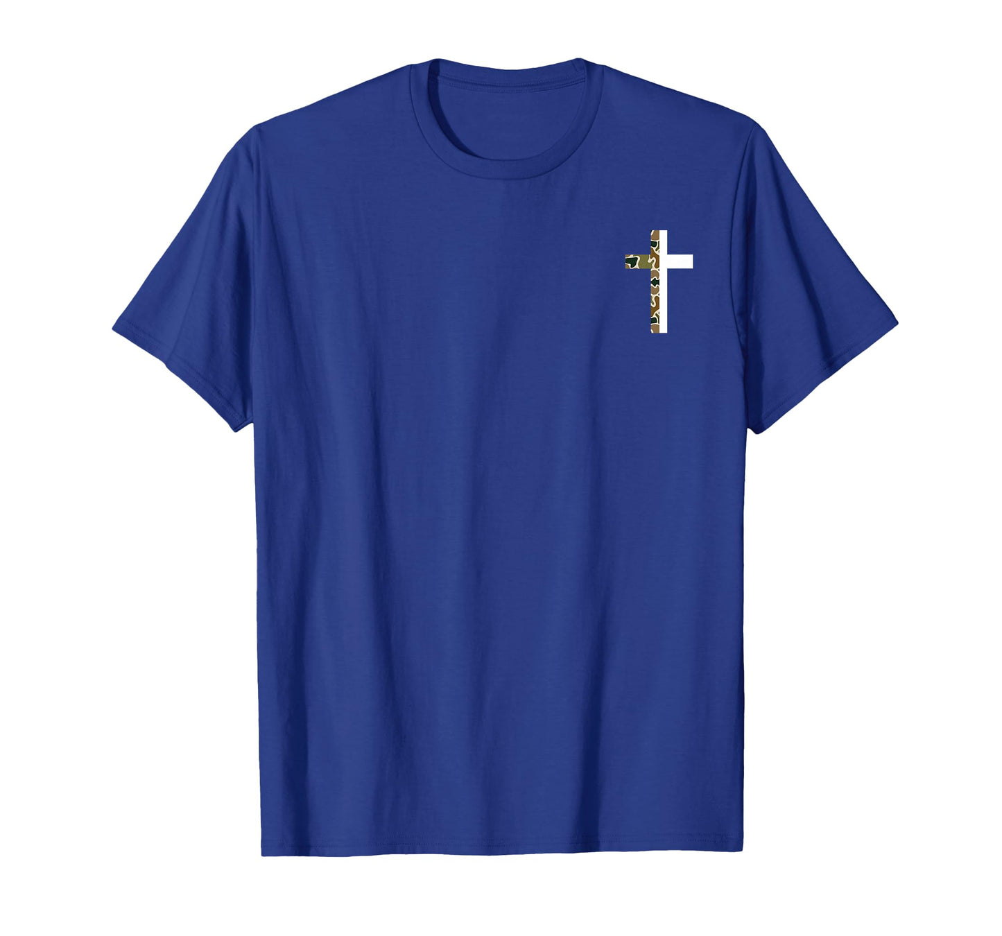Jesus Saved My Life Camo Christian Cross God Faith (2 Side) T-Shirt