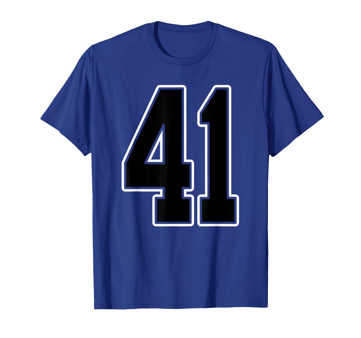 Black and White Number 41 Jersey Player Uniform #41 Fan T-Shirt