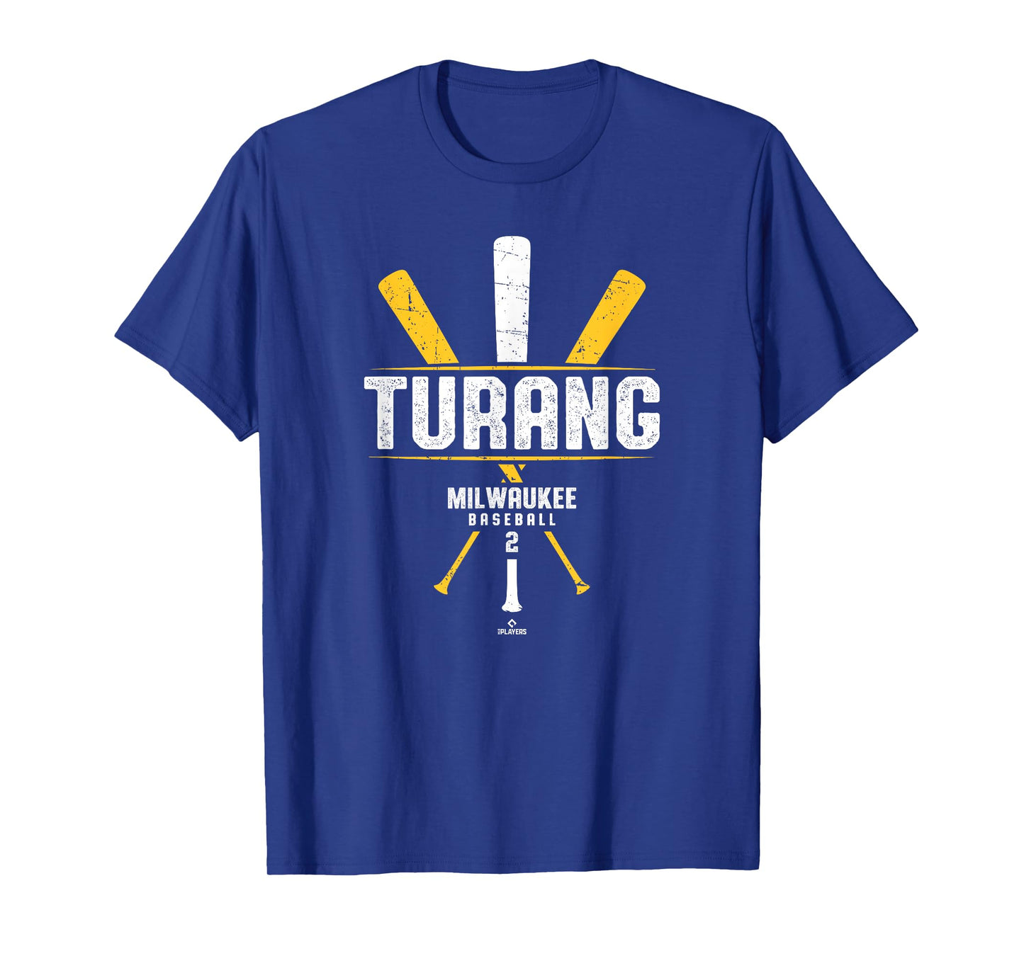 Vintage Baseball Bat Gameday Brice Turang Milwaukee Baseball T-Shirt