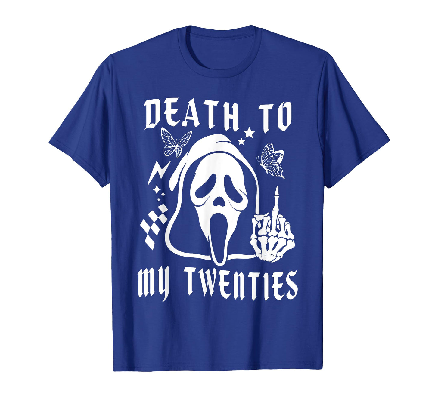Death To My Twenties Funny R.I.P 20s, 30th Birthday Skeleton T-Shirt