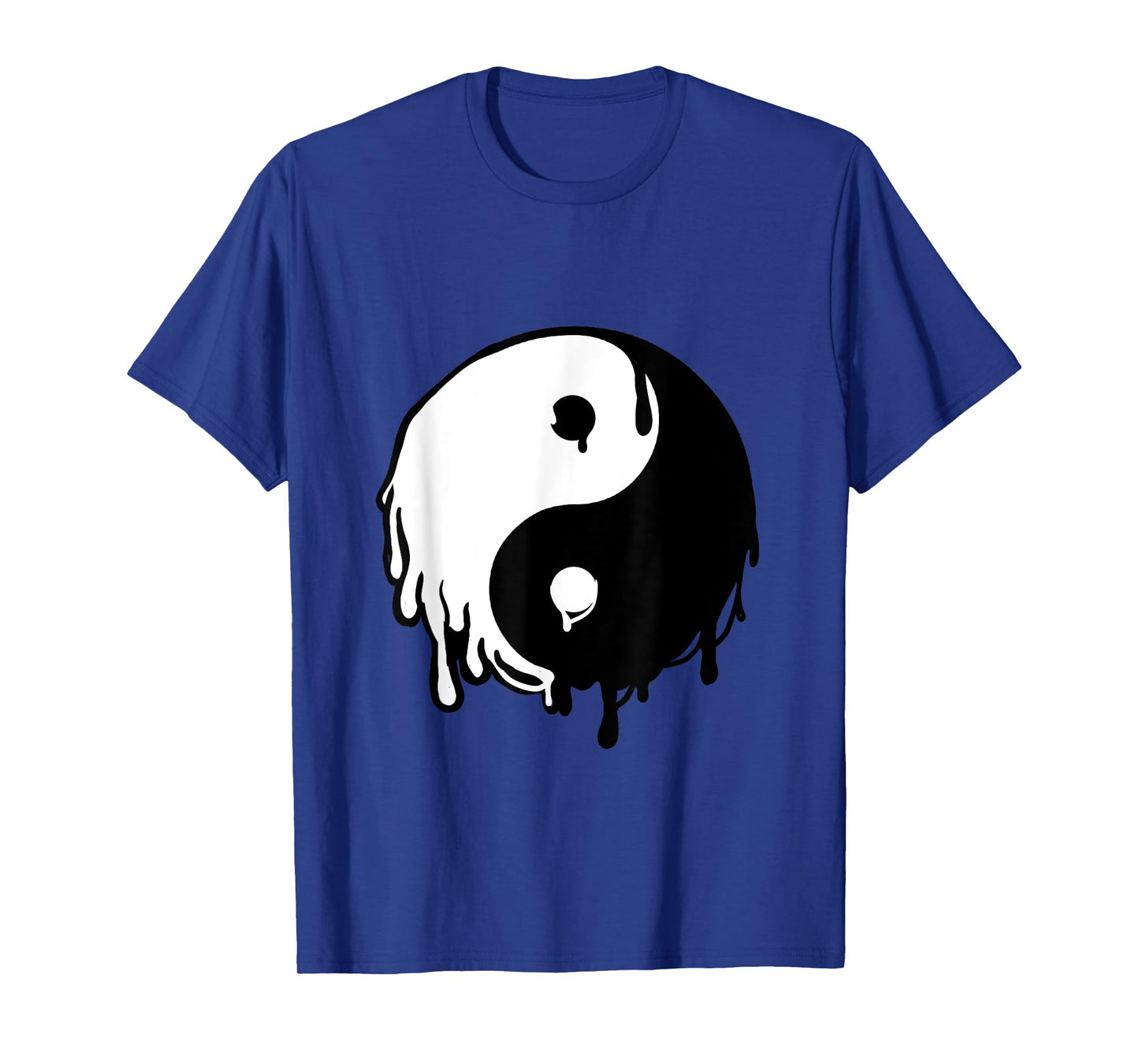 Awesome Yin and Yang Designs Grey Dripping Yin Yang T-Shirt