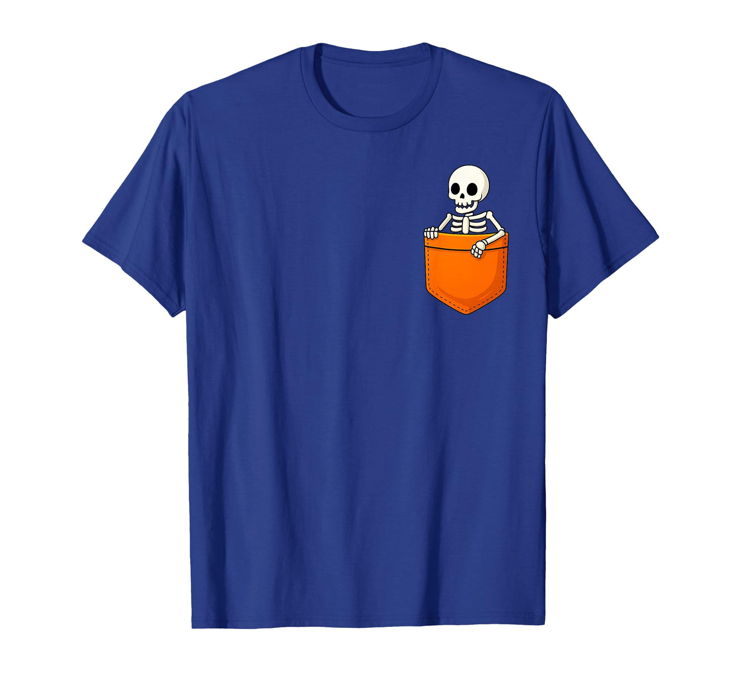 Skeleton in Pocket Halloween Spooky Funny Skull Costume T-Shirt