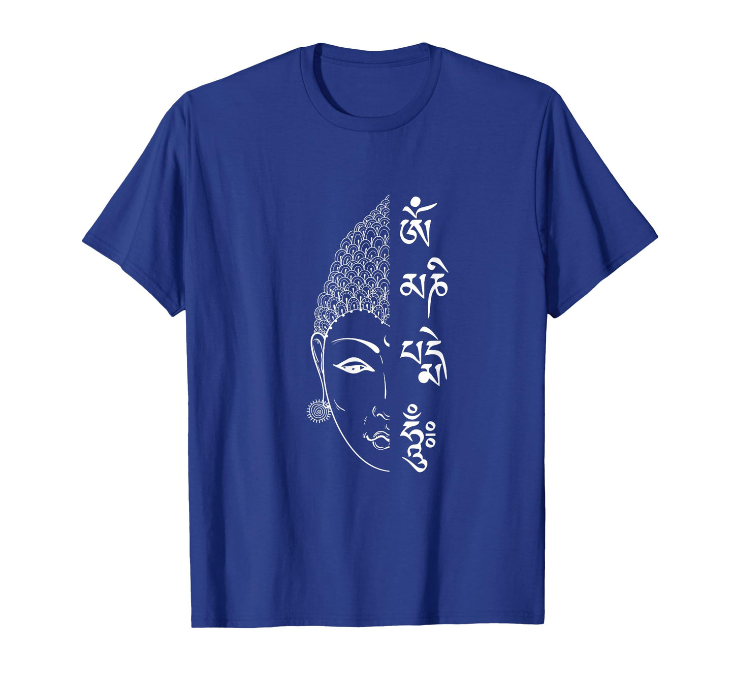 Buddha T-Shirt with Tibetan Mantra Om Mani Padme Hum T-Shirt
