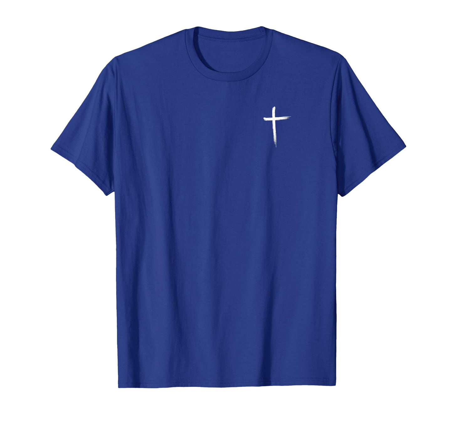 Simple Bold Brush Stroke Christian Cross Tee T-Shirt