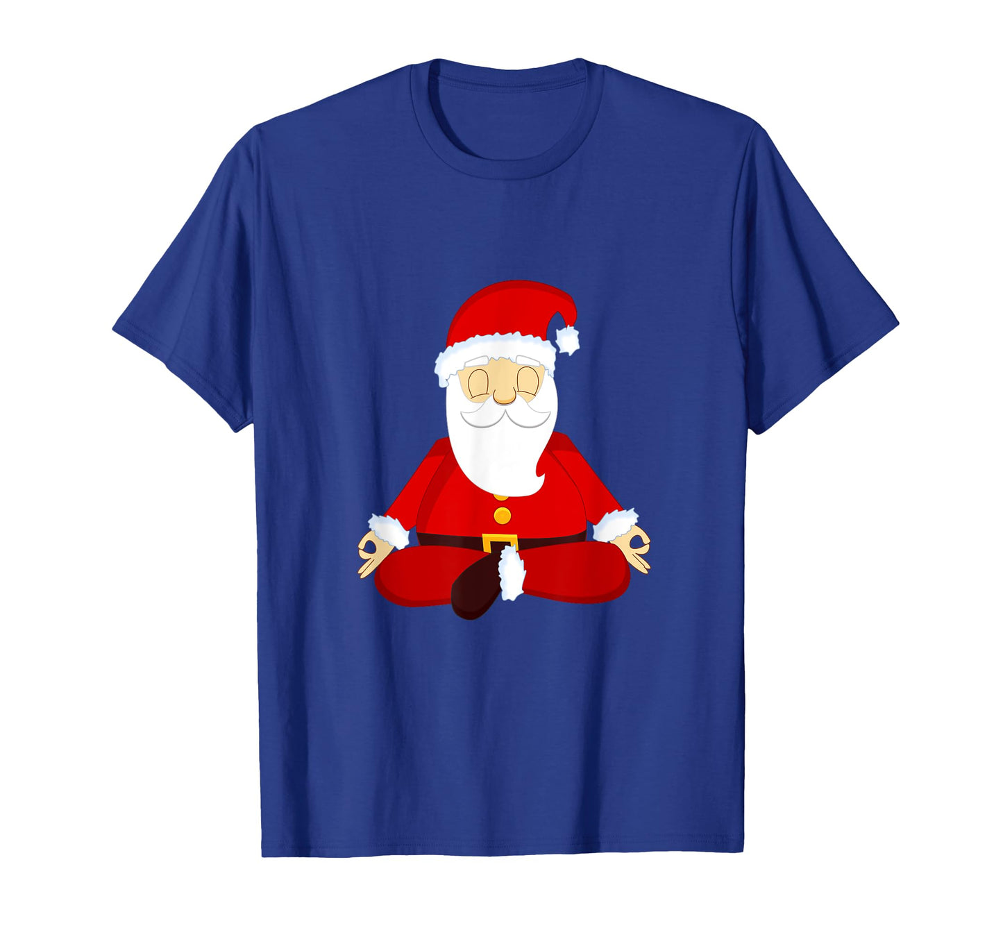 Funny Santa Claus Christmas Yoga Lotus Pose T-Shirt T-Shirt