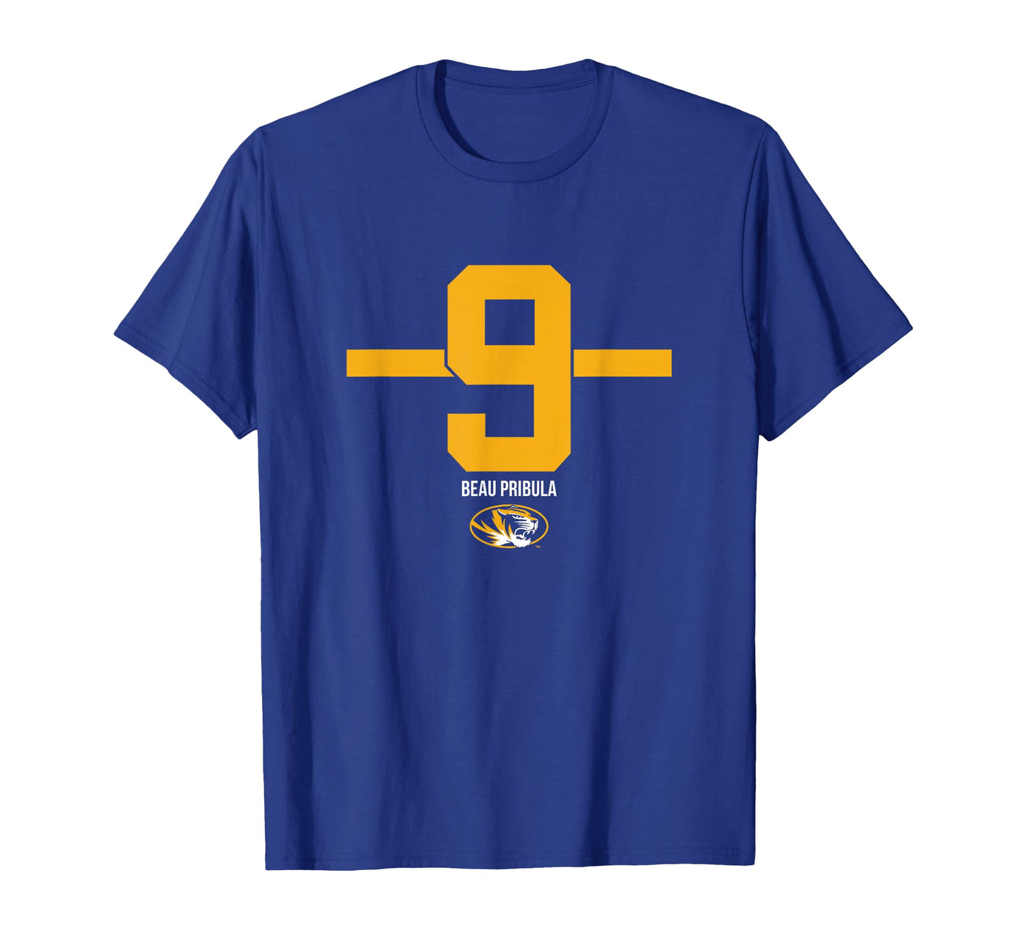 Missouri Football: Beau Pribula 9 Stripe T-Shirt