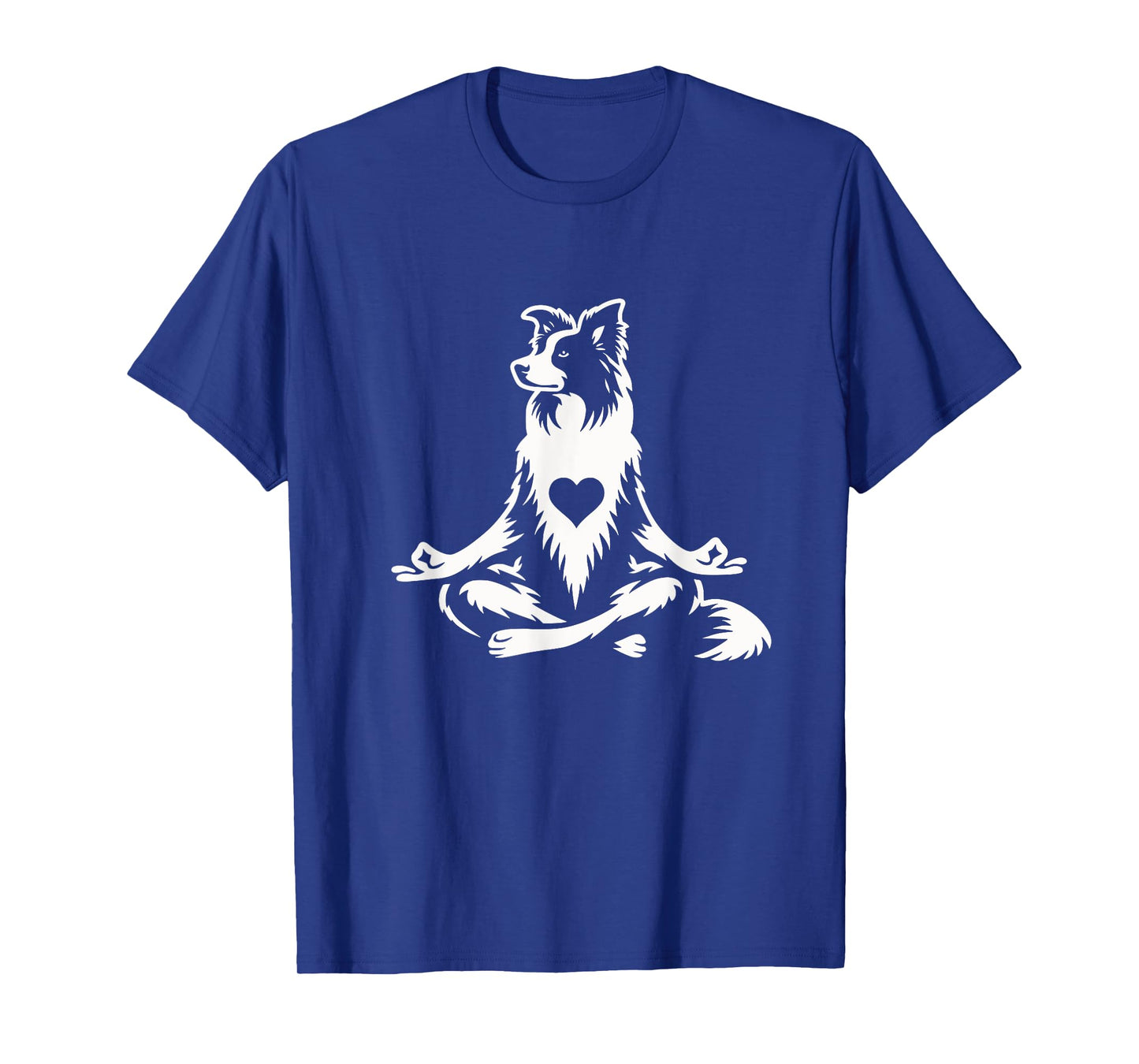 Funny Border Collie Yoga Pose Dog Graphic Design T-Shirt