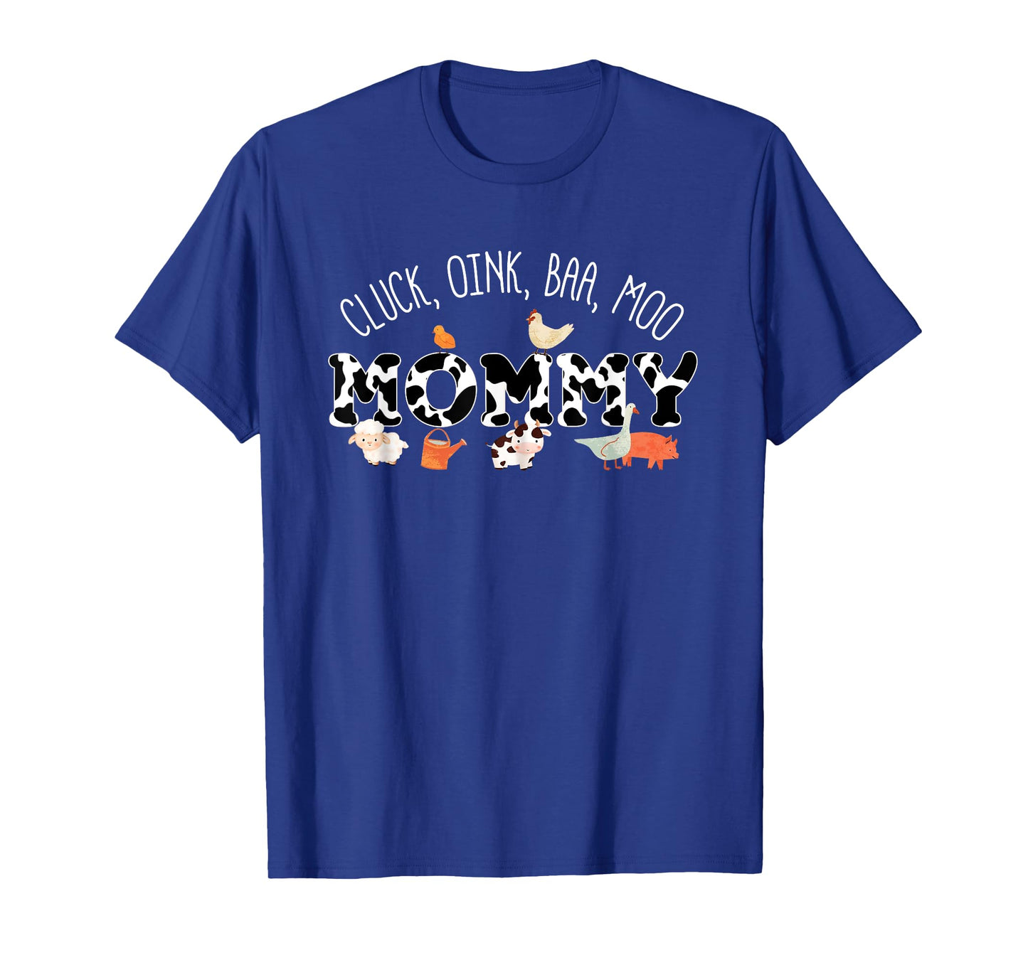 Cluck Oink Baa Moo Mommy Farm Birthday Family Matching T-Shirt