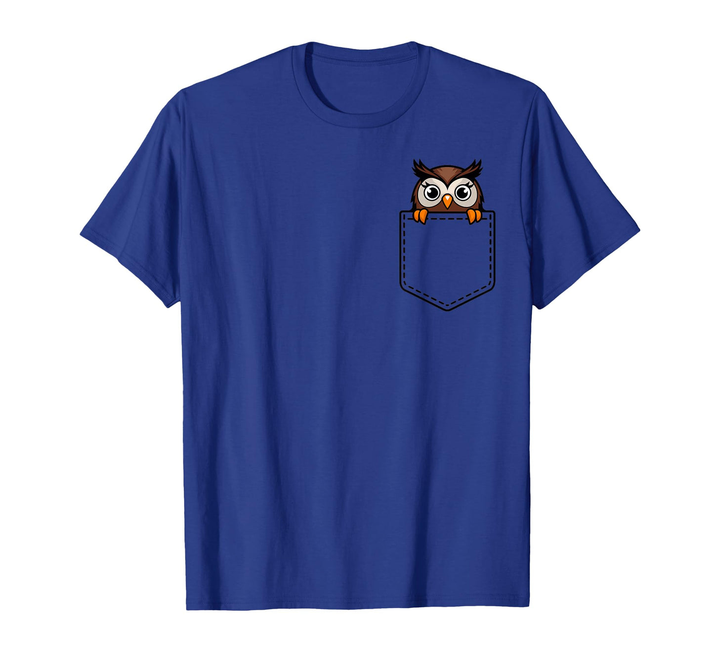 Boys Girls Toddler Cute Zoo Animal Adorable Owl Pocket Kids T-Shirt