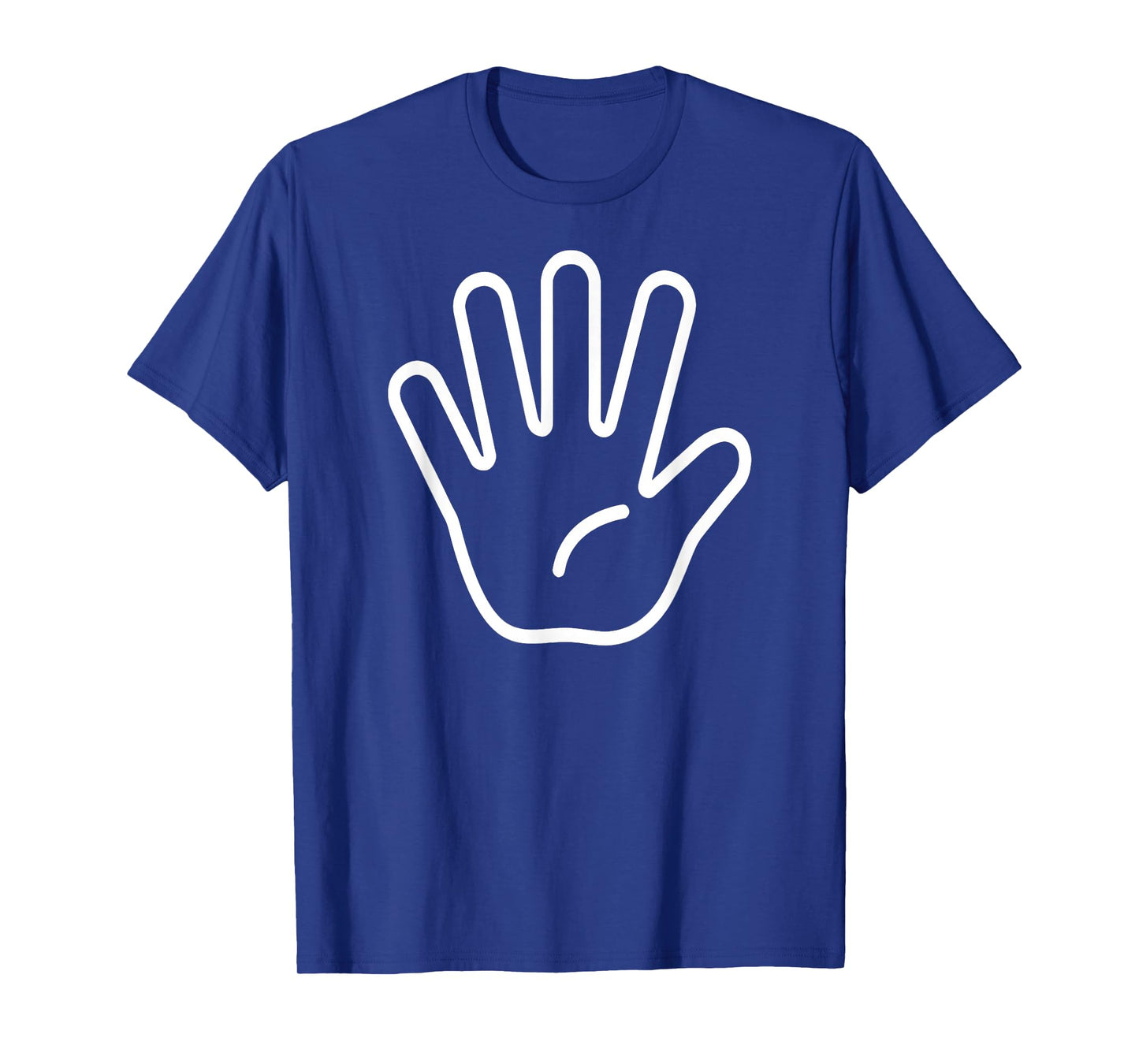 Kids 5th Birthday Fingers Five Years Old Boys Girls T-Shirt