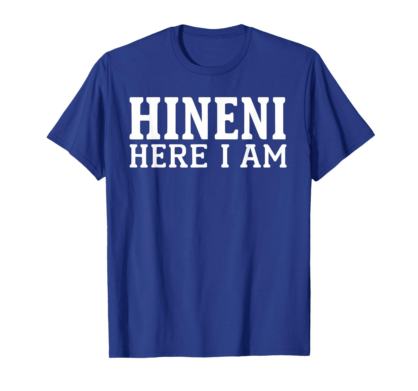 Hineni Here I Am Christians Hebrew Word T-Shirt