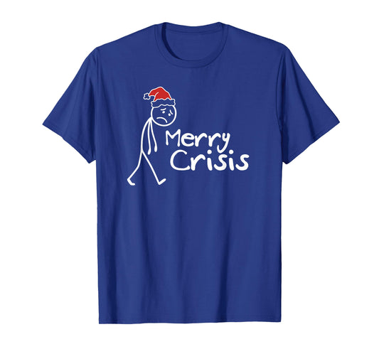 Merry Crisis Funny Christmas Introvert T-Shirt