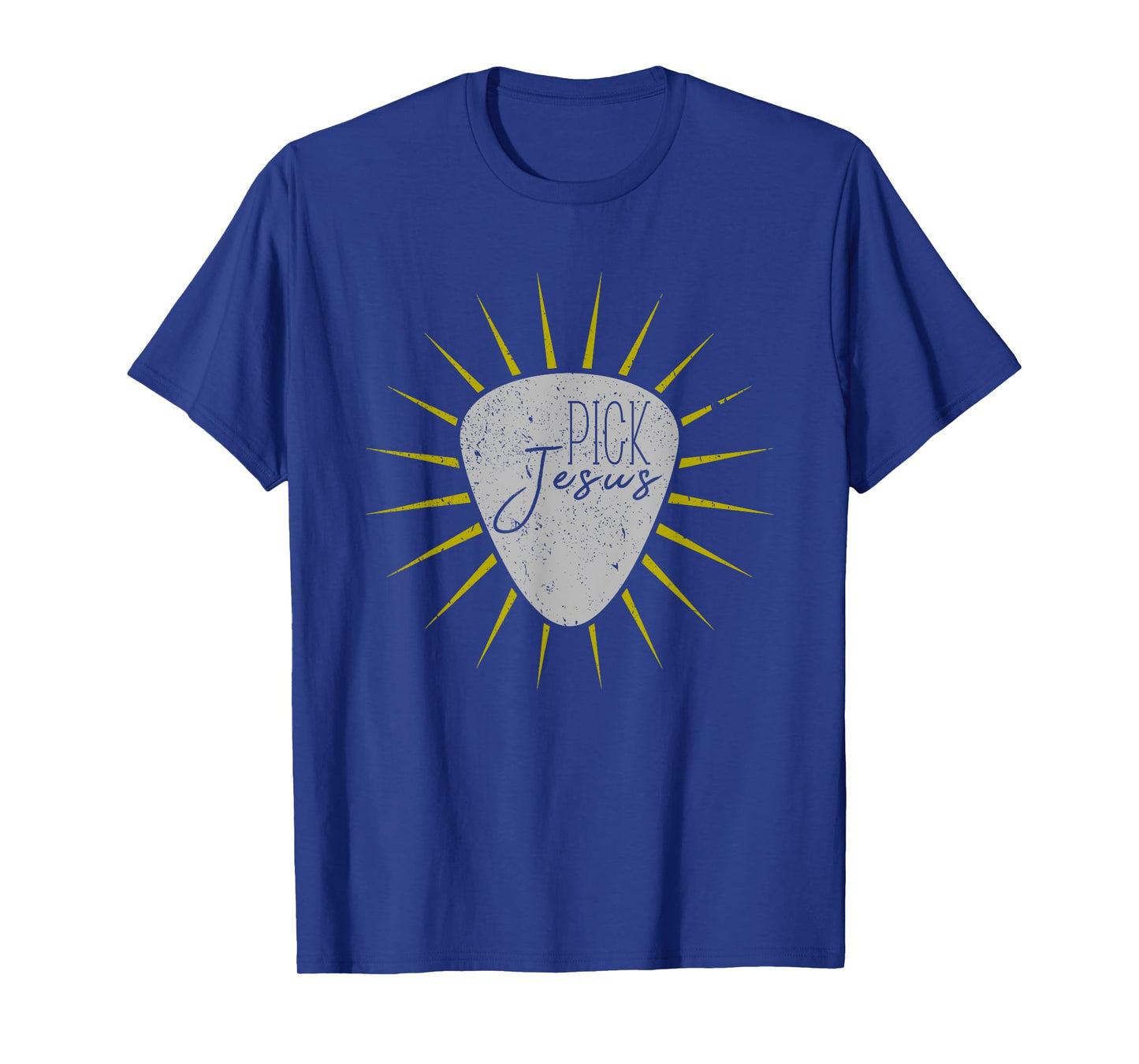 Pick Jesus T-Shirt Christian Guitar Player Guitarist Gift T-Shirt