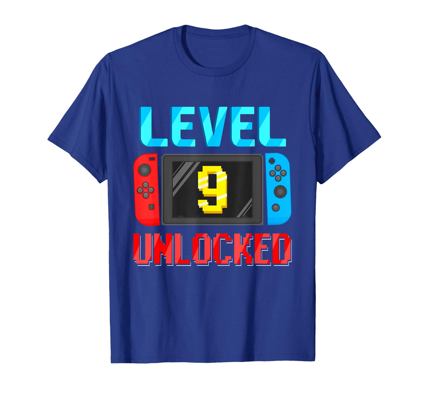 Level 9 Unlocked Birthday Video Gamer 9th Birthday Party T-Shirt
