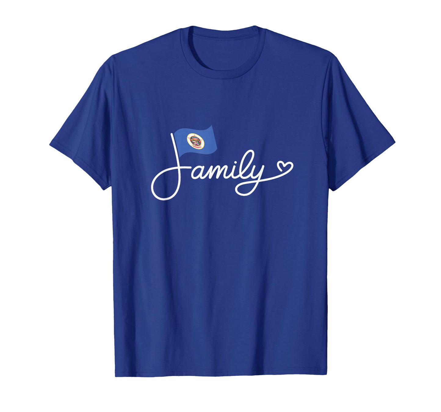 Minnesota Family - Minnesotan Flag Heritage Word Art T-Shirt