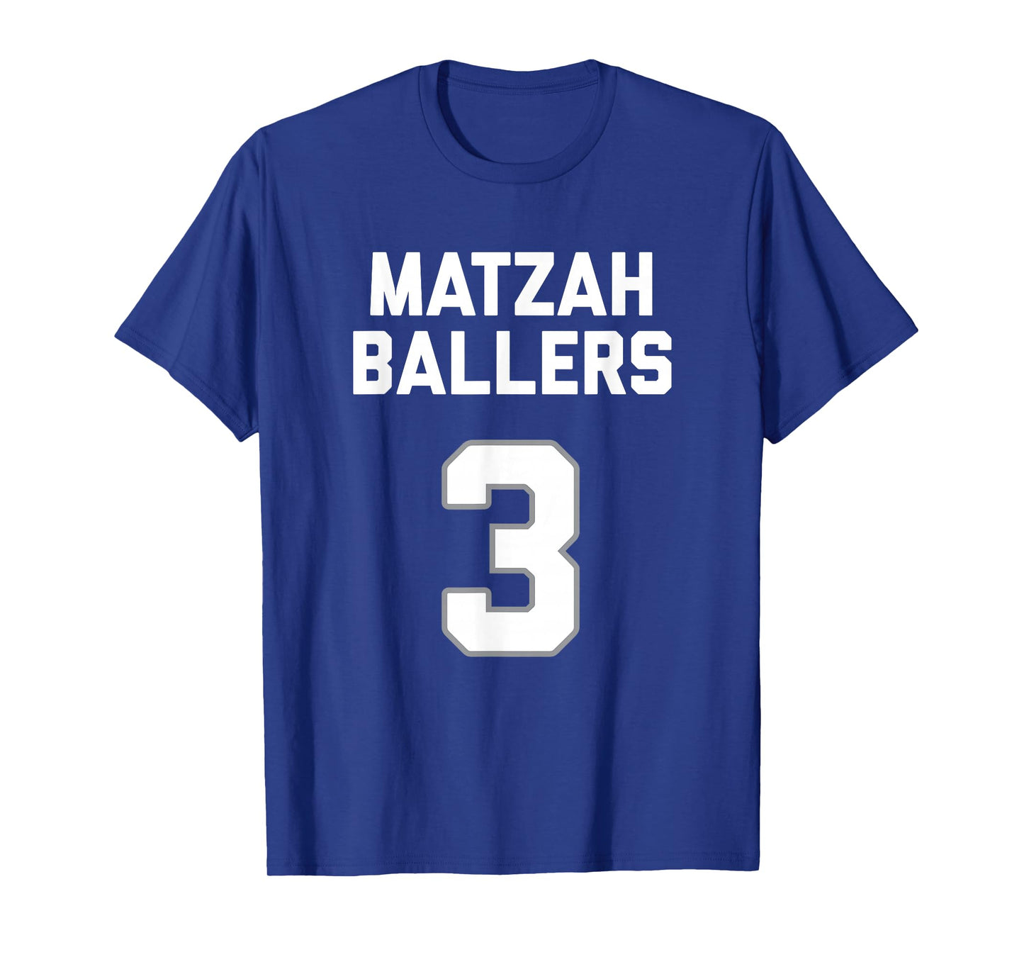 Matzah Baller 3 Funny Jewish Matzo Ball Pun Basketball Team T-Shirt