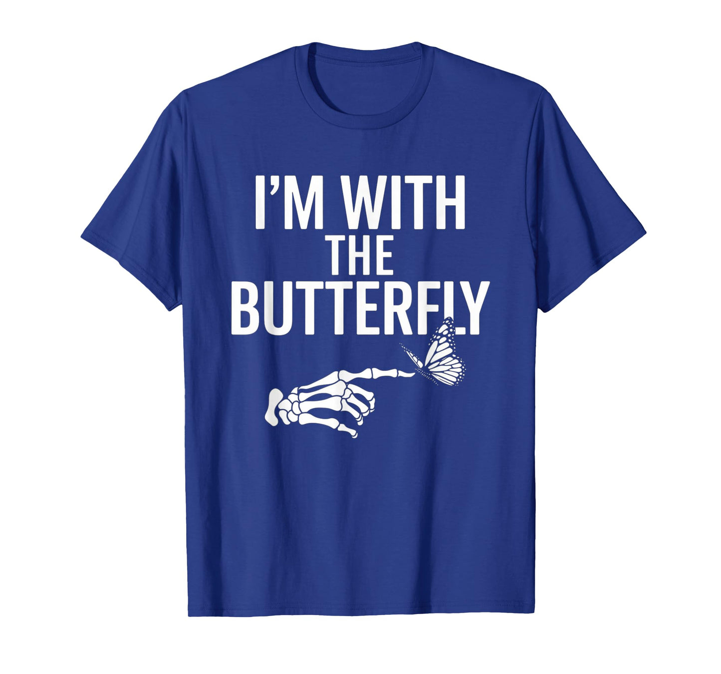 I'm With Butterfly Halloween Costume Couples Matching Gifts T-Shirt