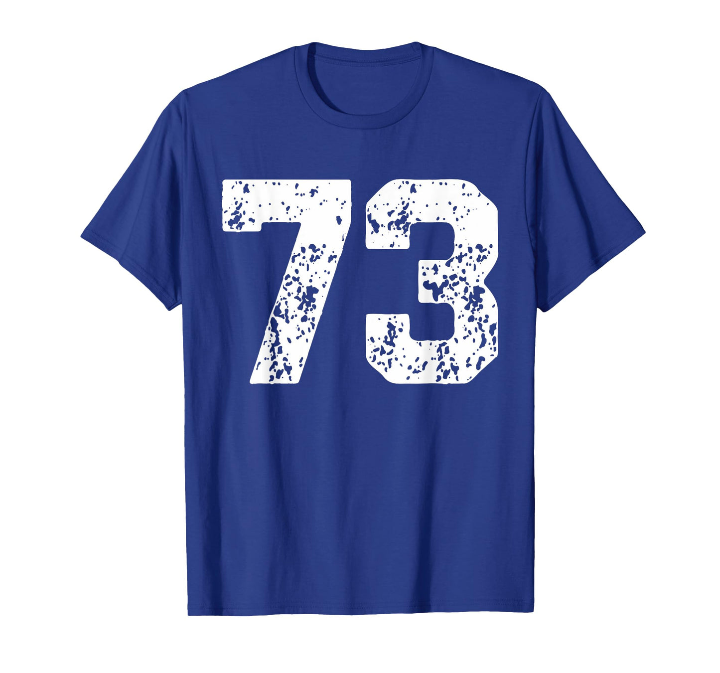 Number 73 White Best Classic College Style Birthday Funny T-Shirt