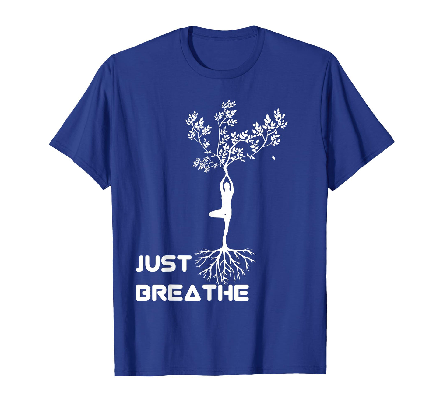 Yoga Tree of Life with Just breathe Women rooted T-Shirt T-Shirt