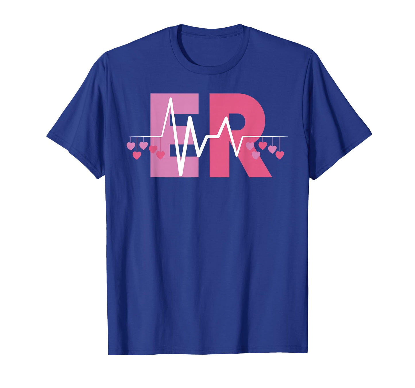 Emergency Department Heartbeat Heart Valentines Day ER Nurse T-Shirt