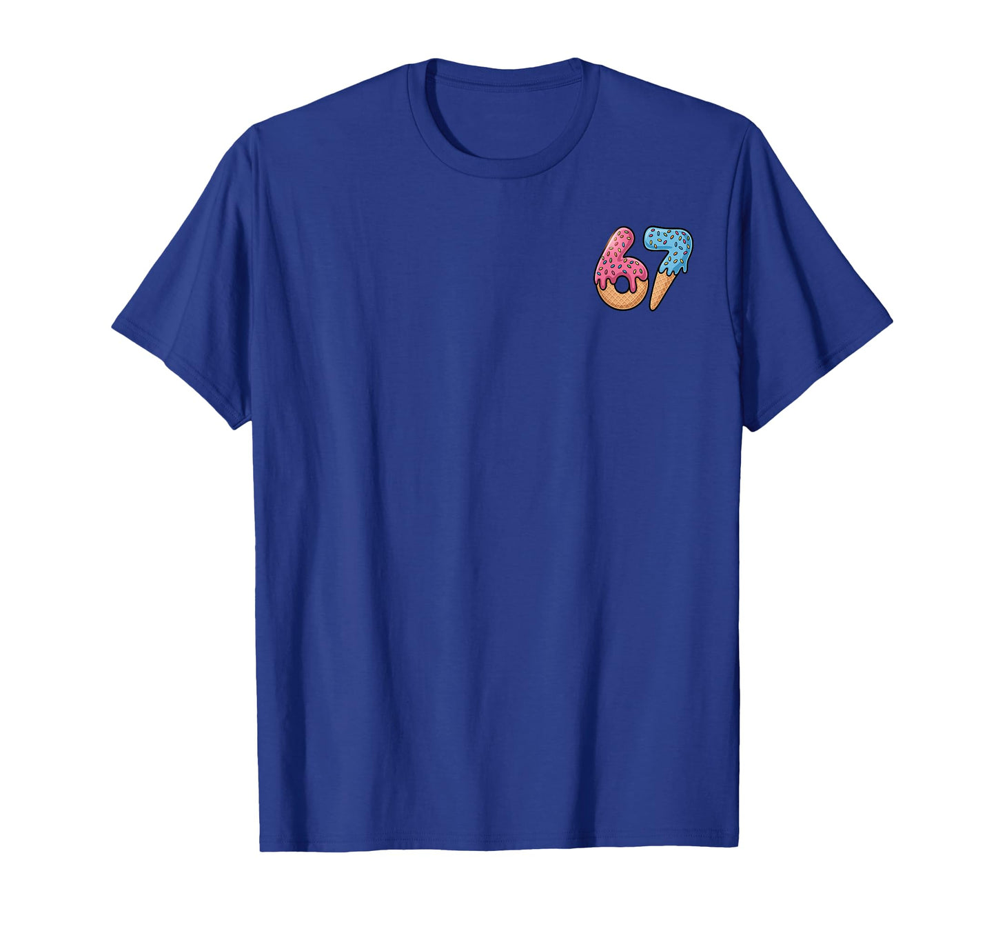 67 Ice Cream Drip Meme Funny Six Seven Gen Alpha Slang T-Shirt
